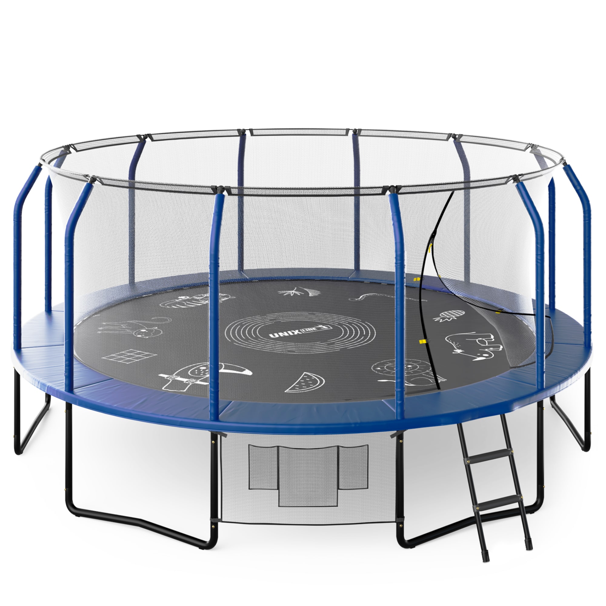 Батут UNIX Line SUPREME GAME 16 ft (Blue)